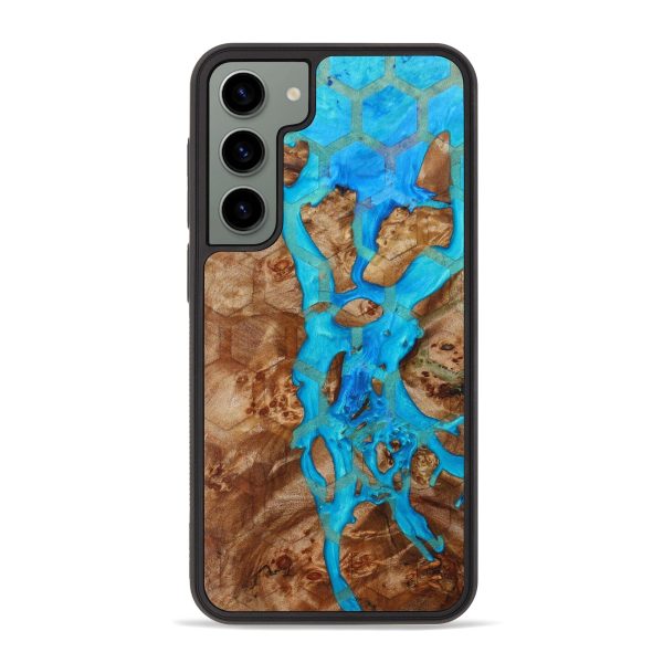 Galaxy S23 Plus Wood+Resin Phone Case - Nikolas (Pattern, 638664) Cheap