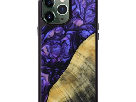 iPhone 13 Pro Max Wood+Resin Phone Case - Armani (Purple, 641352) Supply