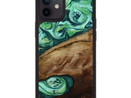 iPhone 12 Wood+Resin Phone Case - Ashlee (Green, 643263) Online