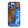 iPhone 14 Pro Max Wood+Resin Phone Case - Daleyza (Blue, 638178) on Sale