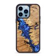 iPhone 14 Pro Max Wood+Resin Phone Case - Holly (Blue, 638000) on Sale