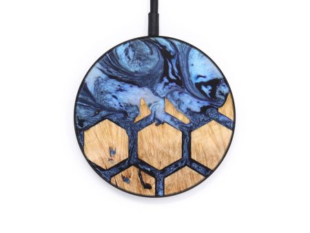 Circle Wood+Resin Wireless Charger - Cathleen (Pattern, 640128) For Sale