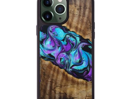 iPhone 13 Pro Max Wood+Resin Phone Case - Mateo (Purple, 640060) Cheap