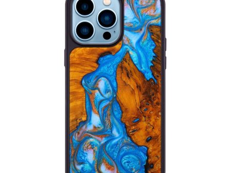 iPhone 14 Pro Max Wood+Resin Phone Case - Damon (Mosaic, 638398) Discount