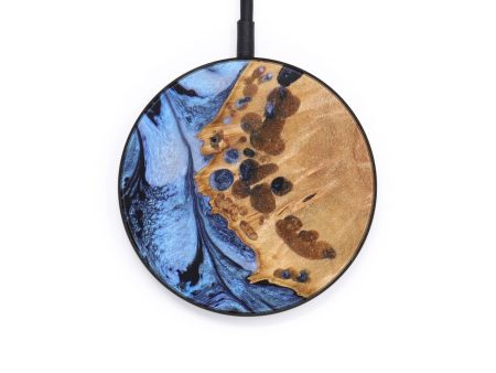 Circle Wood+Resin Wireless Charger - Wynter (Blue, 640162) Fashion