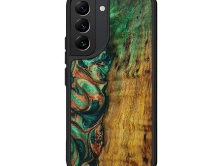 Galaxy S22 Wood+Resin Phone Case - Dallas (Green, 642112) Hot on Sale