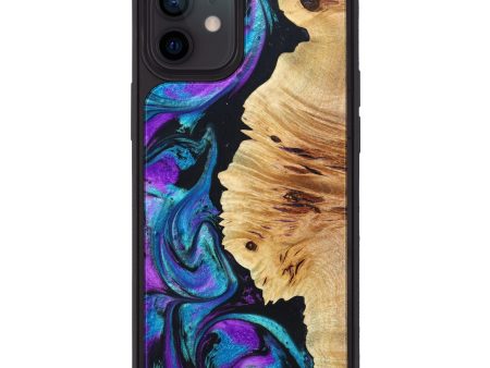 iPhone 12 Wood+Resin Phone Case - Desmond (Purple, 638028) Discount