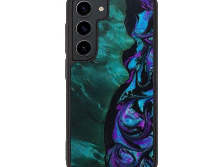 Galaxy S23 Wood+Resin Phone Case - Andre (Purple, 642102) Cheap