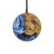 Circle Wood+Resin Wireless Charger - Julianna (Blue, 640115) on Sale