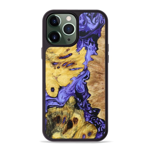 iPhone 13 Pro Max Wood+Resin Phone Case - Ainsley (Mosaic, 638078) For Cheap