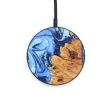 Circle Wood+Resin Wireless Charger - Evie (Blue, 640169) Online Hot Sale