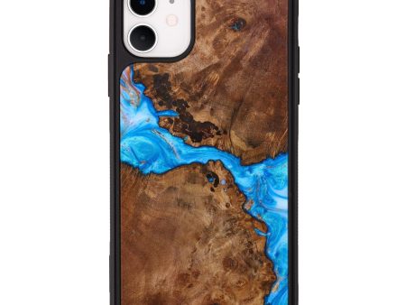 iPhone 11 Wood+Resin Phone Case - Chuck (Artist Pick, 639211) For Sale