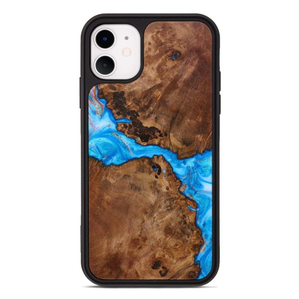 iPhone 11 Wood+Resin Phone Case - Chuck (Artist Pick, 639211) For Sale