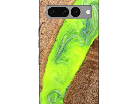 Pixel 7 Pro Wood+Resin Live Edge Phone Case - Dean (Green, 640487) Supply