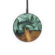 Circle Wood+Resin Wireless Charger - Carson (Green, 637891) Hot on Sale