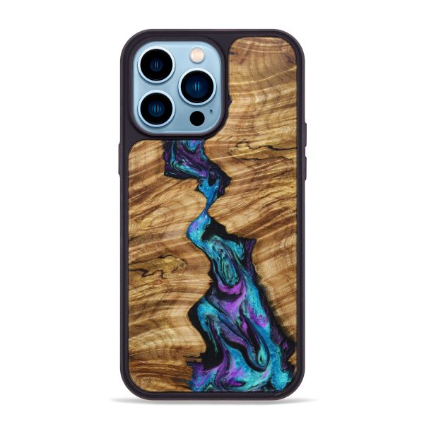 iPhone 14 Pro Max Wood+Resin Phone Case - Darin (Artist Pick, 638102) Cheap