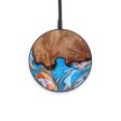 Circle Wood+Resin Wireless Charger - Brielle (Teal & Gold, 637540) Fashion