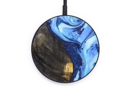 Circle Wood+Resin Wireless Charger - Tracy (Blue, 640686) Sale