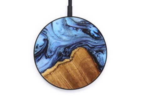 Circle Wood+Resin Wireless Charger - Adonis (Blue, 640112) Supply