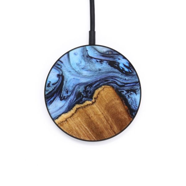 Circle Wood+Resin Wireless Charger - Adonis (Blue, 640112) Supply