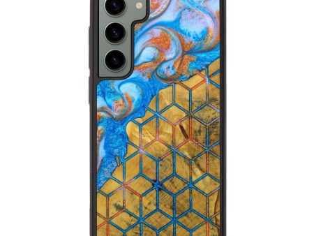 Galaxy S23 Plus Wood+Resin Phone Case - Darlene (Pattern, 638378) Fashion