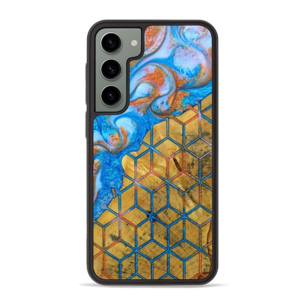 Galaxy S23 Plus Wood+Resin Phone Case - Darlene (Pattern, 638378) Fashion