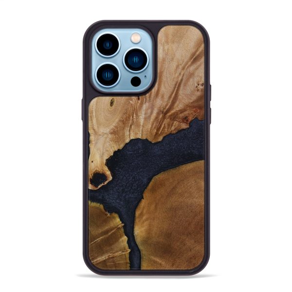 iPhone 14 Pro Max Wood+Resin Phone Case - Christina (Mosaic, 642074) Sale