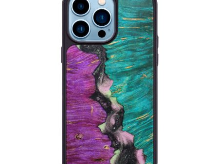 iPhone 14 Pro Max Wood+Resin Phone Case - Danna (Galaxy, 638599) Supply