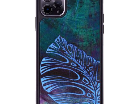 iPhone 11 Pro Max Wood+Resin Phone Case - Evelyn (Spring, 640286) For Sale