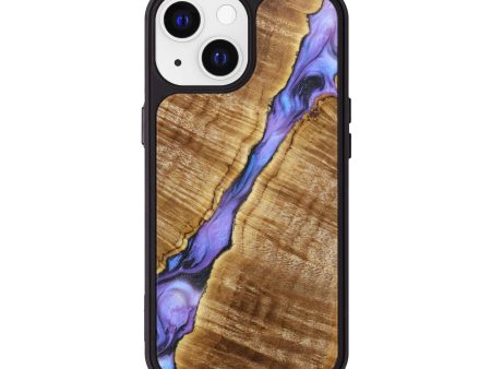 iPhone 13 Wood+Resin Phone Case - Vernon (Purple, 638910) Online Hot Sale