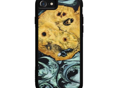 iPhone SE Wood+Resin Phone Case - Finnegan (Green, 639461) Online