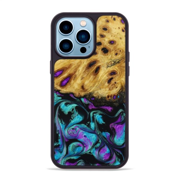 iPhone 14 Pro Max Wood+Resin Phone Case - Matthew (Artist Pick, 643322) Sale