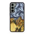 Galaxy S23 Plus Wood+Resin Phone Case - Harmony (Black & White, 638947) Sale