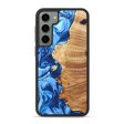 Galaxy S23 Plus Wood+Resin Phone Case - Wilfred (Blue, 638708) For Sale