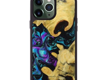 iPhone 13 Pro Max Wood+Resin Phone Case - Emil (Purple, 642097) Fashion