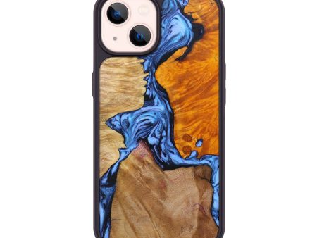 iPhone 14 Wood+Resin Phone Case - Carroll (Mosaic, 639785) Cheap