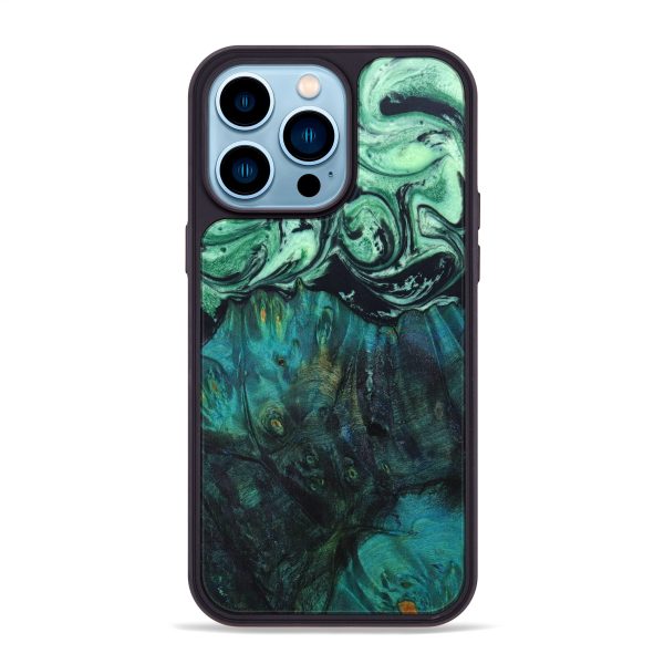 iPhone 14 Pro Max Wood+Resin Phone Case - Martha (Galaxy, 638046) Online Hot Sale