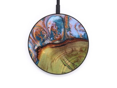 Circle Wood+Resin Wireless Charger - Ayden (Artist Pick, 637927) Online Sale