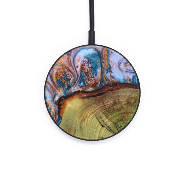 Circle Wood+Resin Wireless Charger - Ayden (Artist Pick, 637927) Online Sale