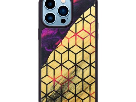 iPhone 14 Pro Max Wood+Resin Phone Case - Skye (Pattern, 639174) Sale