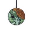 Circle Wood+Resin Wireless Charger - Lucinda (Green, 640559) Discount