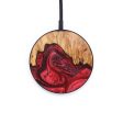 Circle Wood+Resin Wireless Charger - Janice (Red, 640581) Cheap