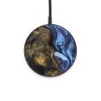 Circle Wood+Resin Wireless Charger - Nikita (Blue, 641079) Online now