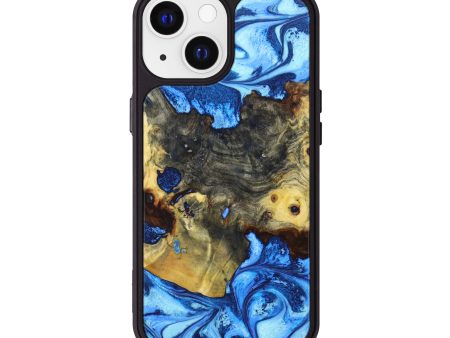 iPhone 13 Wood+Resin Phone Case - Rylie (Blue, 638707) Online Sale