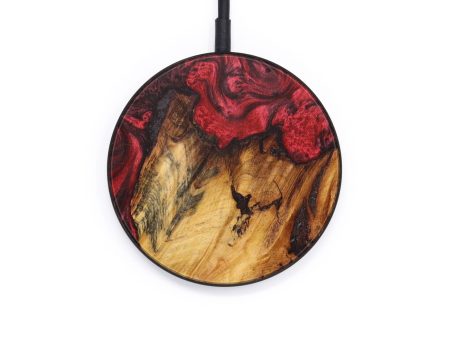 Circle Wood+Resin Wireless Charger - Adonis (Red, 640138) Supply