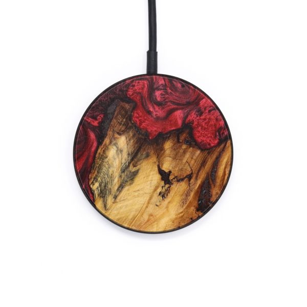 Circle Wood+Resin Wireless Charger - Adonis (Red, 640138) Supply