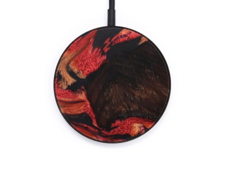 Circle Wood+Resin Wireless Charger - Cheyenne (Red, 640144) Online now