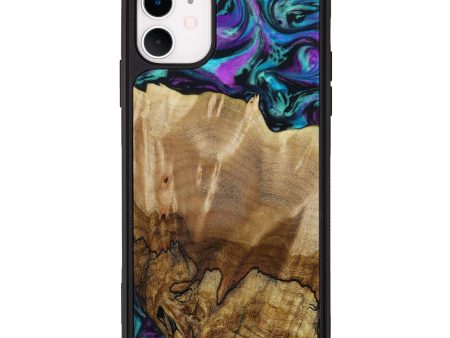 iPhone 11 Wood+Resin Phone Case - Juliette (Purple, 643370) Online now