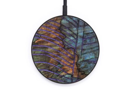 Circle Wood+Resin Wireless Charger - Ruben (Spring, 640652) on Sale