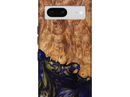 Pixel 7 Wood+Resin Live Edge Phone Case - Alec (Blue, 640504) Supply